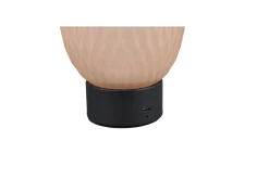 Bordslampa Laddningsbar TRIO Facette Mattsvart/bärnsten