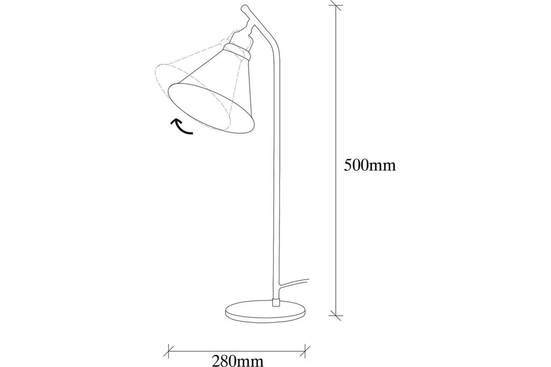 Bordslampa Sugana Flix Vintage