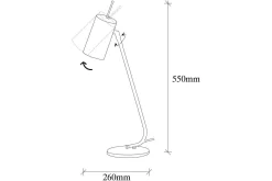 Bordslampa Sugana Glim Svart / Rany