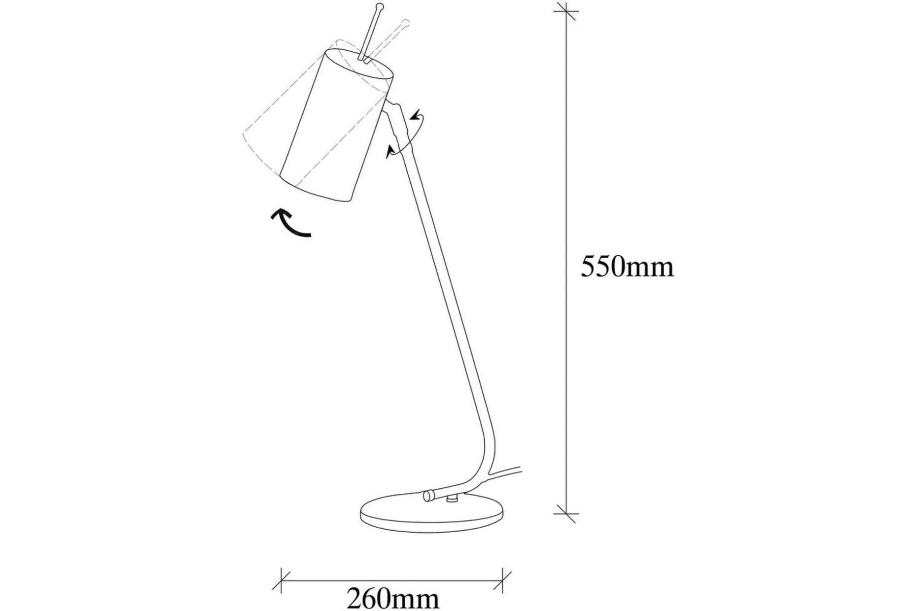 Bordslampa Sugana Glim Svart / Rany