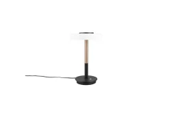 Bordslampa TRIO Celeste Mattsvart/vit/kaffebrun