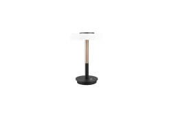 Bordslampa TRIO Celeste Mattsvart/vit/kaffebrun