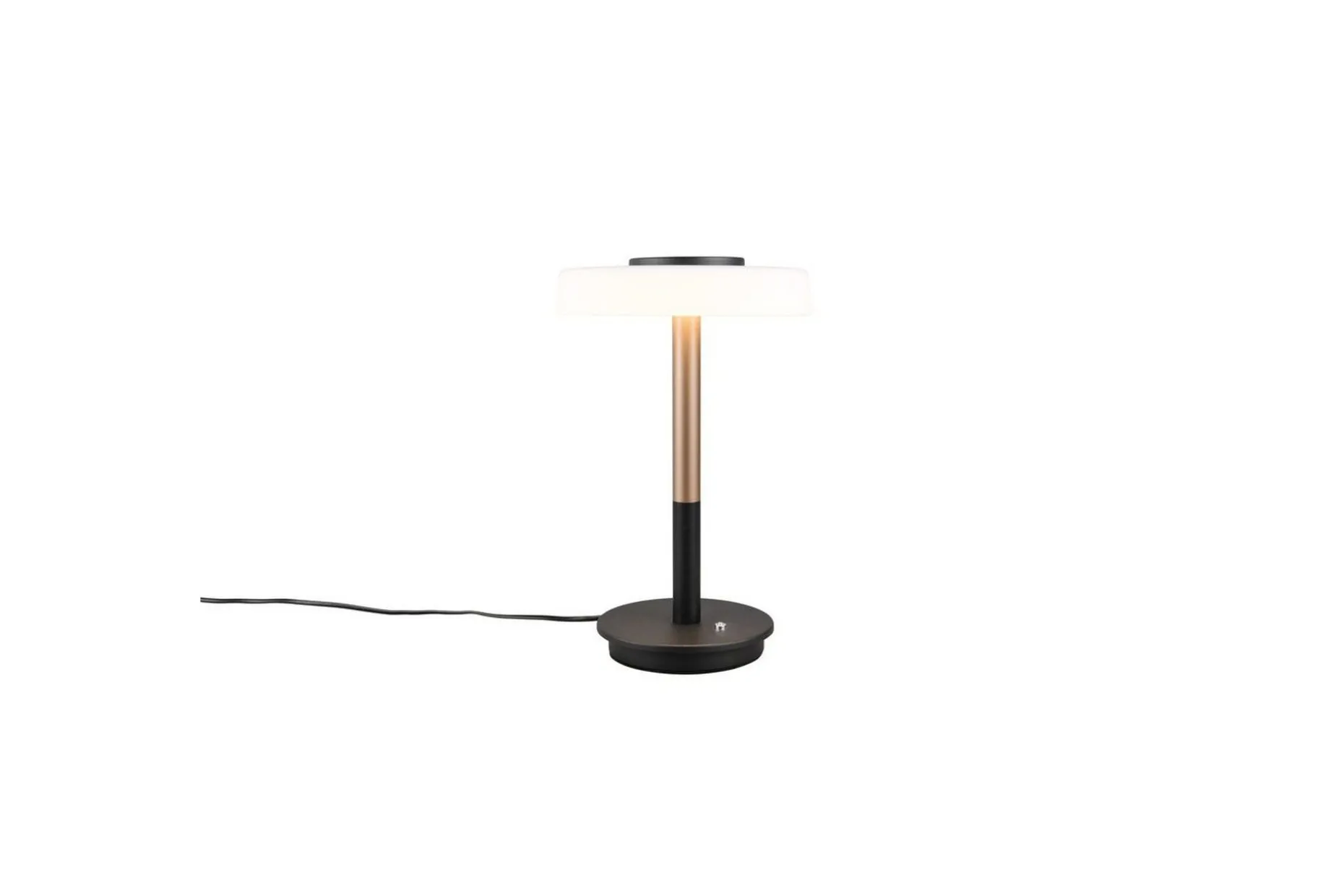 Bordslampa TRIO Celeste Mattsvart/vit/kaffebrun