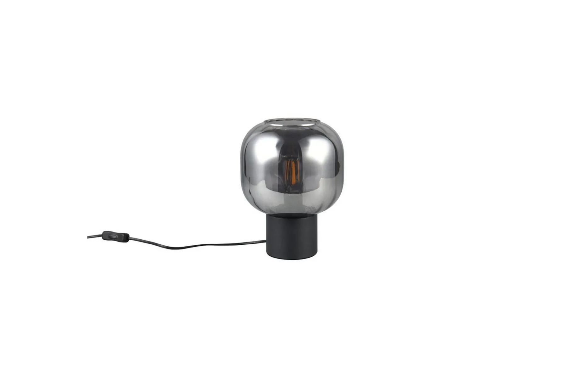 Bordslampa TRIO Diva Mattsvart/kromad