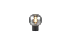 Bordslampa TRIO Diva Mattsvart/kromad