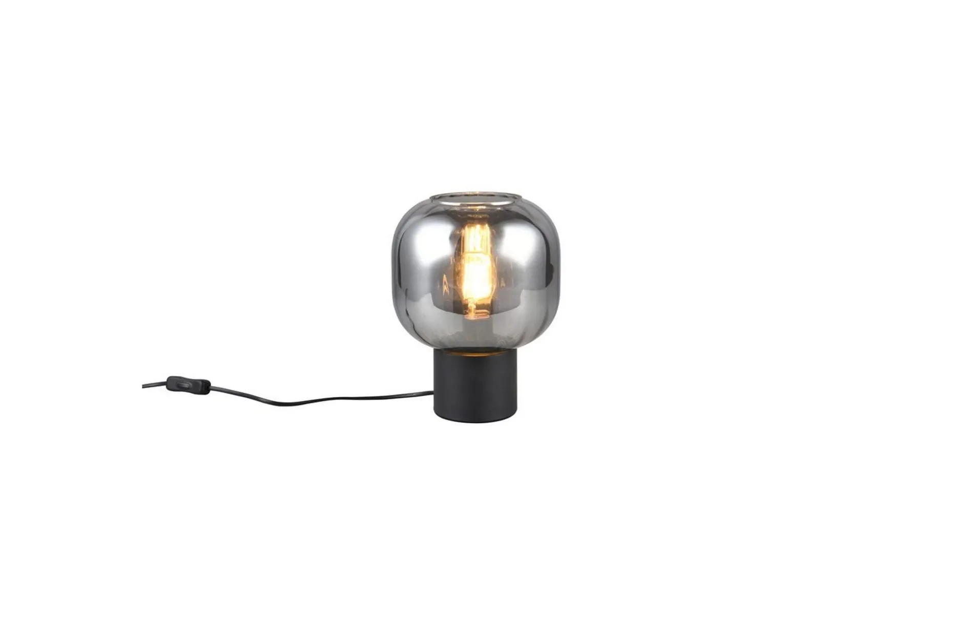 Bordslampa TRIO Diva Mattsvart/kromad