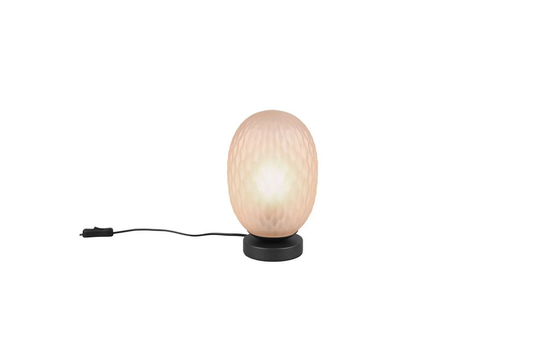 Bordslampa TRIO Facette Mattsvart/bärnsten