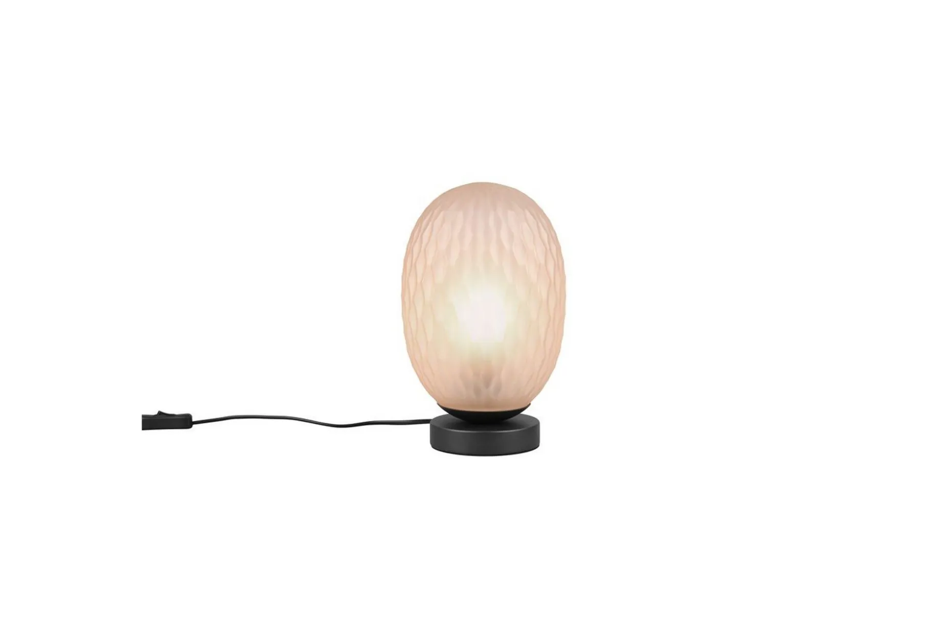 Bordslampa TRIO Facette Mattsvart/bärnsten