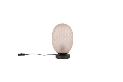 Bordslampa TRIO Facette Mattsvart/bärnsten