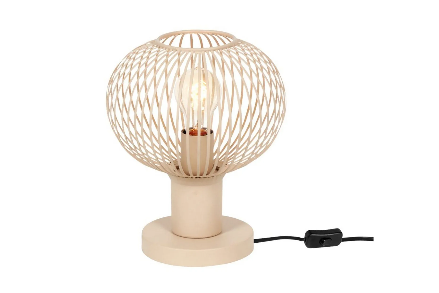 Bordslampa TRIO Gila 23 cm, Sand