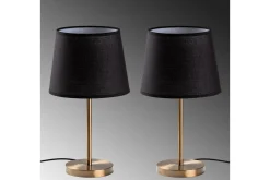 Bordslampset (2 stycken) Jaspal Mörk Antik