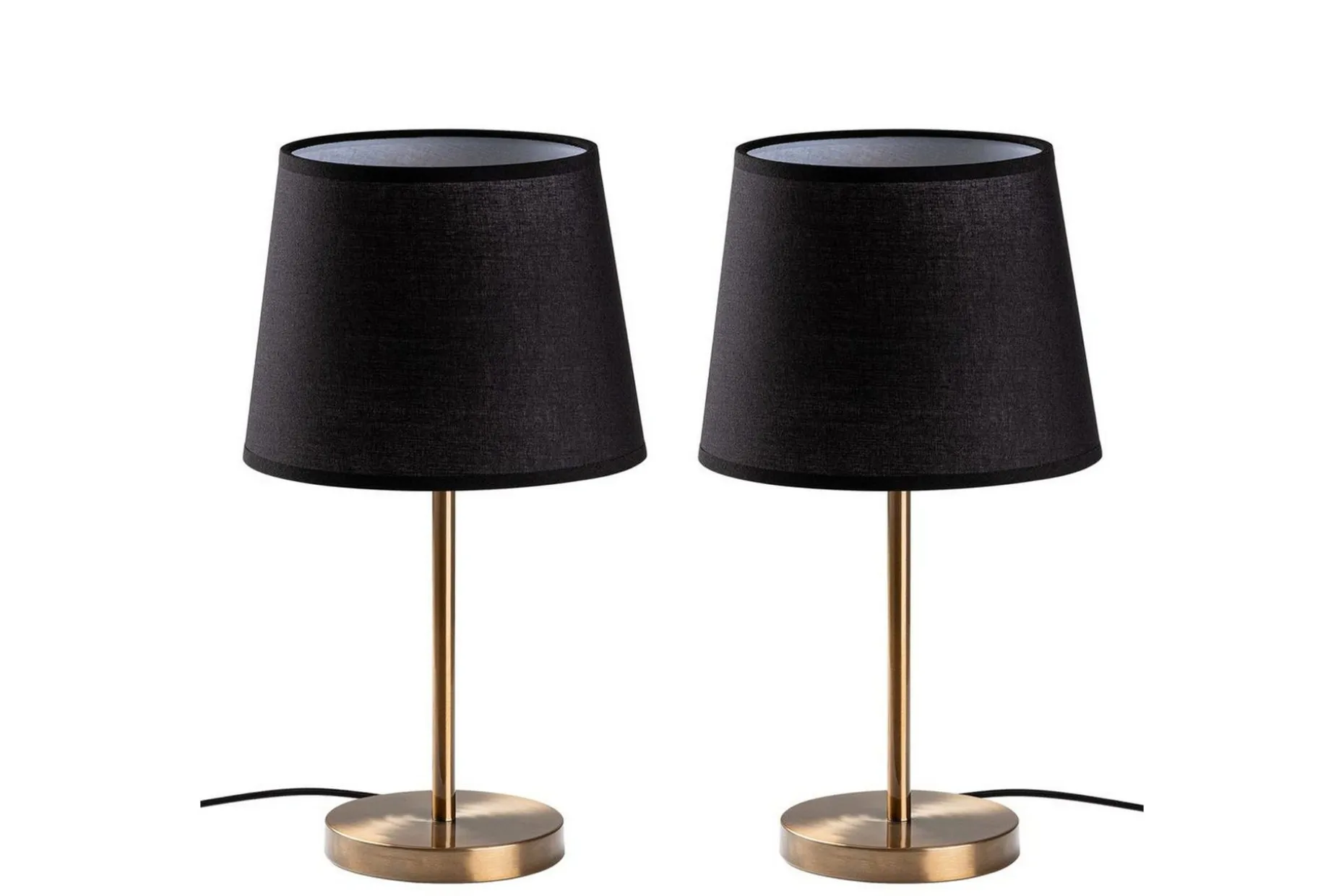 Bordslampset (2 stycken) Jaspal Mörk Antik