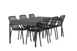 Borneo Matgrupp Utomhus 200 cm + 6 st Peking Karmstolar