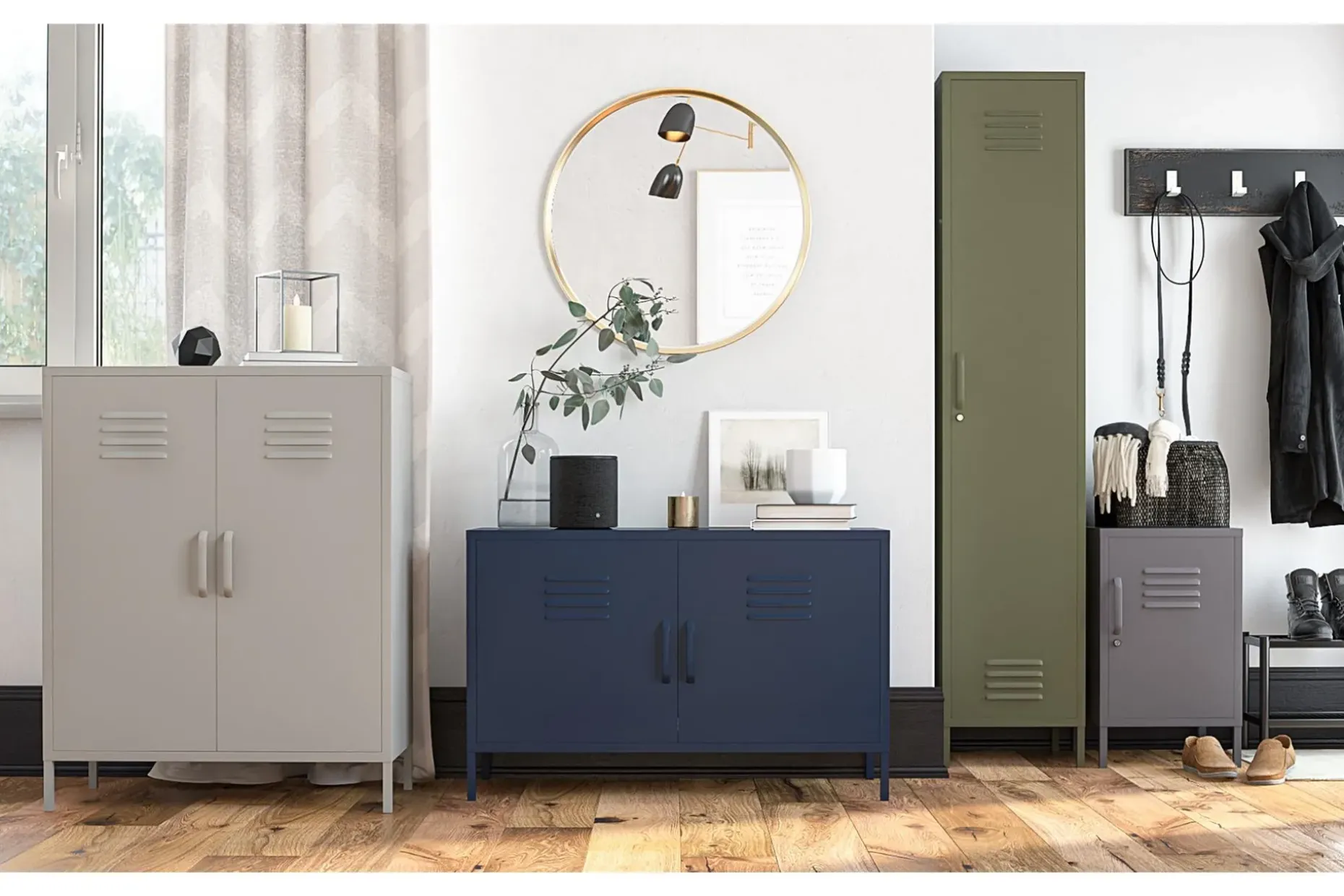 Bradford Highboard Mörkblå