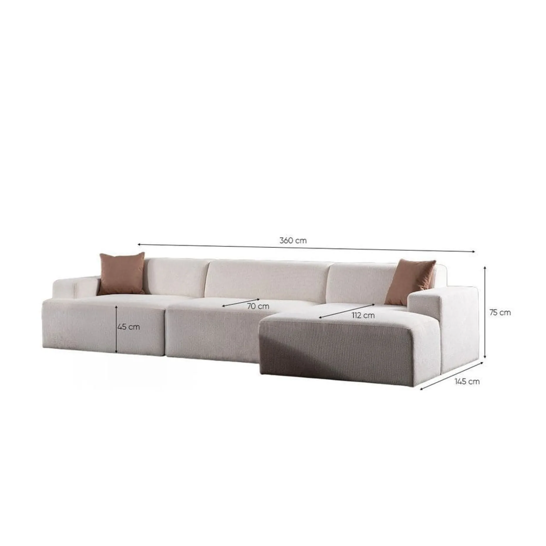 Branorin 4-sits Soffa med Divan