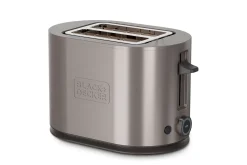 Brödrost Black+Decker 2 Fack Rostfritt 900W Stål