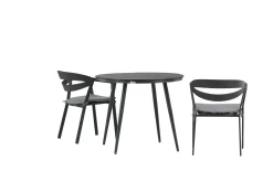 Break Cafégrupp Rund 90 cm + 2 Slit Matstol