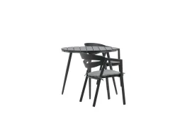 Break Cafégrupp Rund 90 cm + 2 Slit Matstol