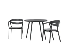 Break Cafégrupp Rund 90 cm + 2 Slit Matstol