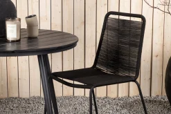 Break Cafégrupp Rund 90 cm + 2 Lindos Stapelbar Stol