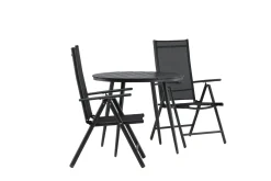 Break Caféset Rund Ø90 cm + 2 Break Positionsstol