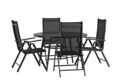 Break Matgrupp Utomhus Rund 120cm + 4 Break Positionsstol