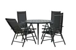 Break Matgrupp Utomhus Rund 120cm + 4 Break Positionsstol