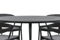 Break Matgrupp Utomhus Rund 150 cm + 6 Slit Matstol
