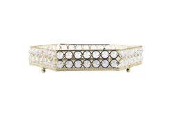 Bricka Vatan Guld, 28x25x6 cm