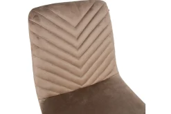Brie Stol Beige Sammet