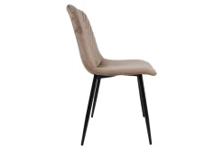 Brie Stol Beige Sammet