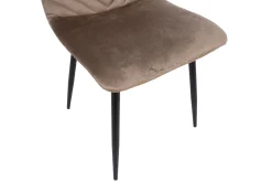 Brie Stol Beige Sammet