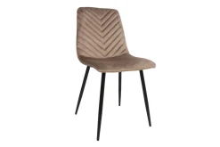 Brie Stol Beige Sammet