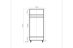 Brokind Garderob 90 cm