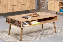 Brokind Soffbord 110 cm med Förvaring Hylla Text
