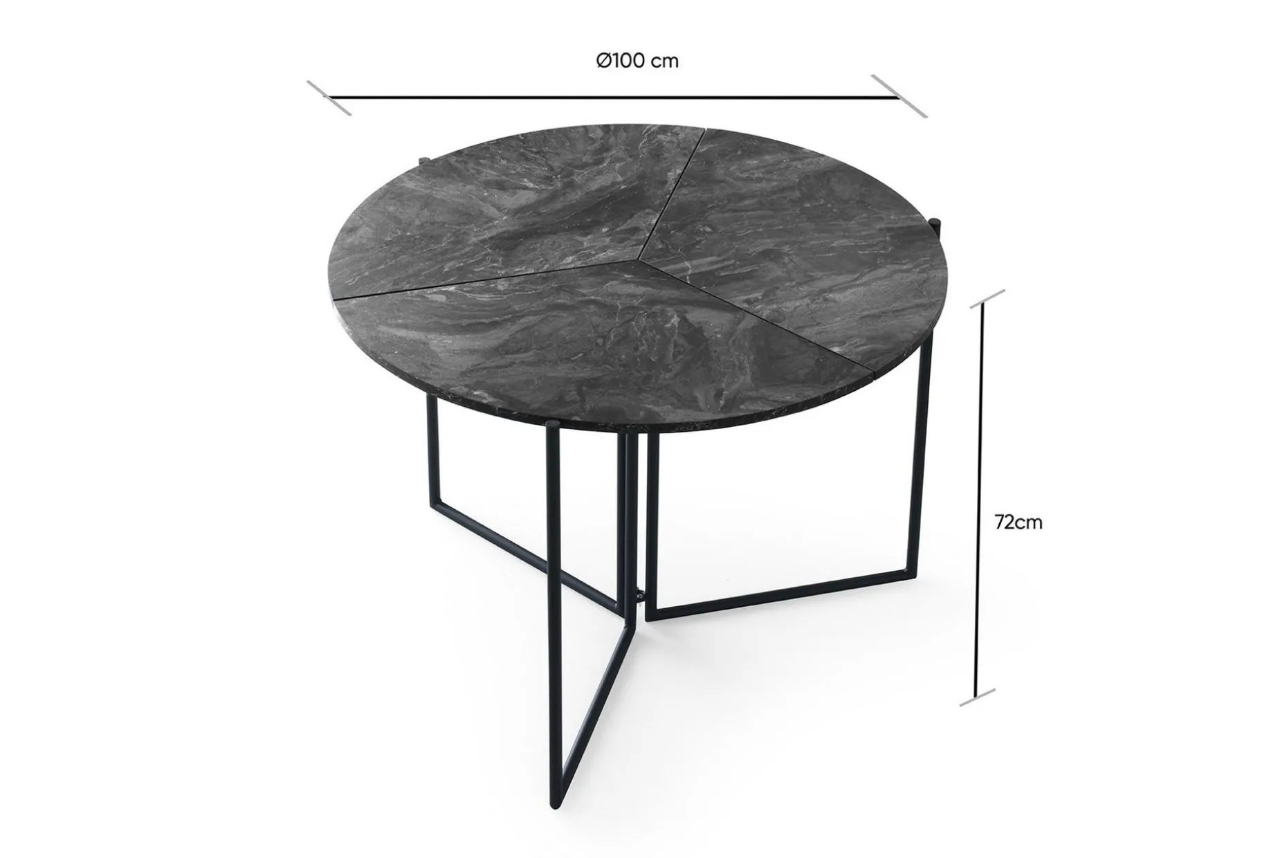 Buluca Matbord 100 cm