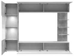Bunda Tv väggenhet med LED-belysning 250 cm