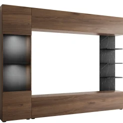 Bunda Tv väggenhet med LED-belysning 250 cm