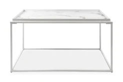 Burwick Soffbord 80 cm Marmormönster Rektangulär