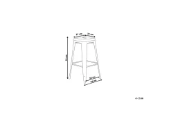 Cabrillo Barstol 42 cm