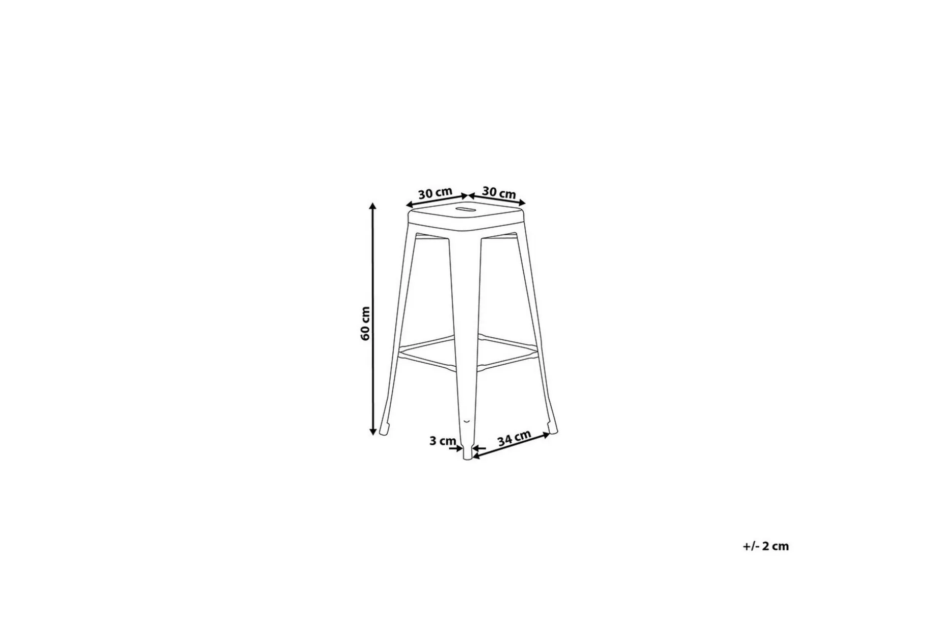 Cabrillo Barstol 40 cm