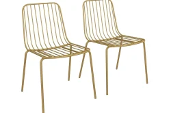 Caden Matstol Guld 2-pack