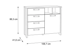 Cadle Byrå 107 cm