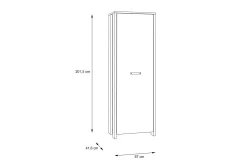 Cadle Garderob 67 cm