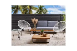 Cafeset Acapulco II Vit/Svart