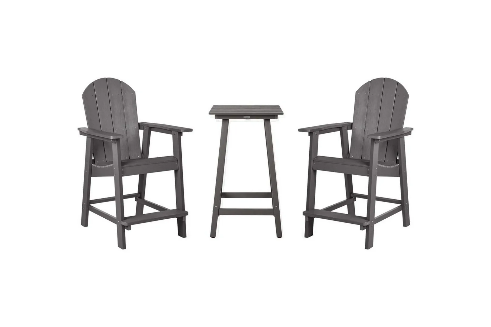 Cafeset Adirondack Mörkgrå