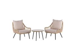 Cafeset Laureto Natur/Beige/Svart/Beige