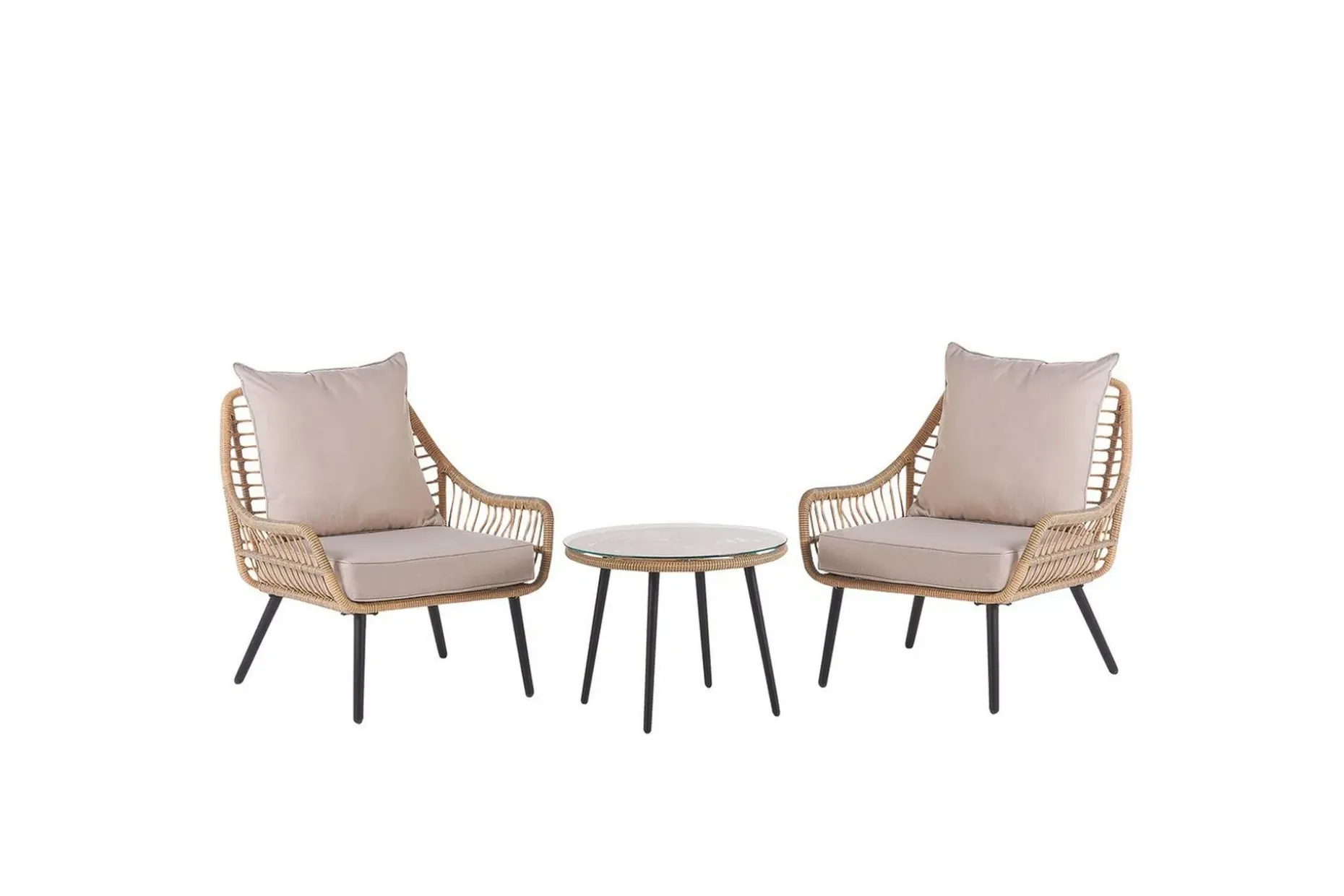 Cafeset Laureto Natur/Beige/Svart/Beige