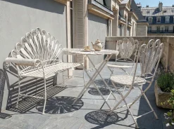 Caféset utomhus med Bänk Pavia Järn