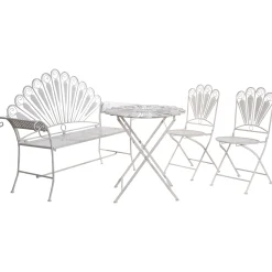 Caféset utomhus med Bänk Pavia Järn